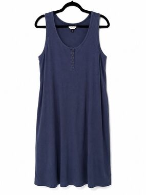 Universal Thread Ribbed Knit Tank Dress in Blue